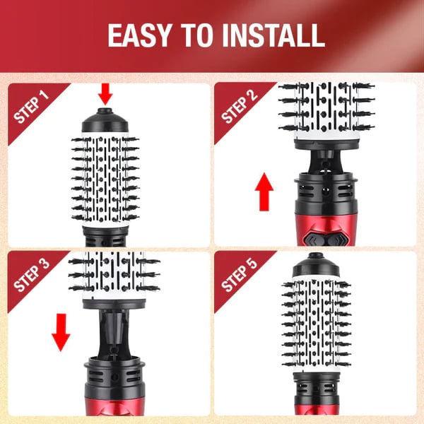 Cepillo para el cabello 3 en 1: tu cepillado perfecto, sin esfuerzo, en menos de 5 minutos.